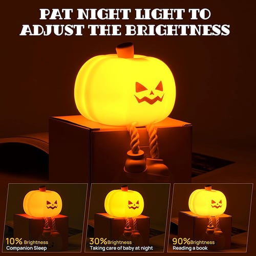🔥Final 3 Hours: 80% OFF - Mischievous Grinning Pumpkin Night Light🎃