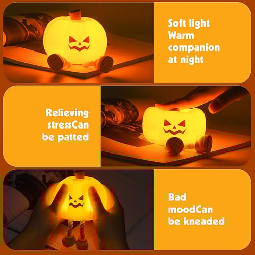 🔥Final 3 Hours: 80% OFF - Mischievous Grinning Pumpkin Night Light🎃