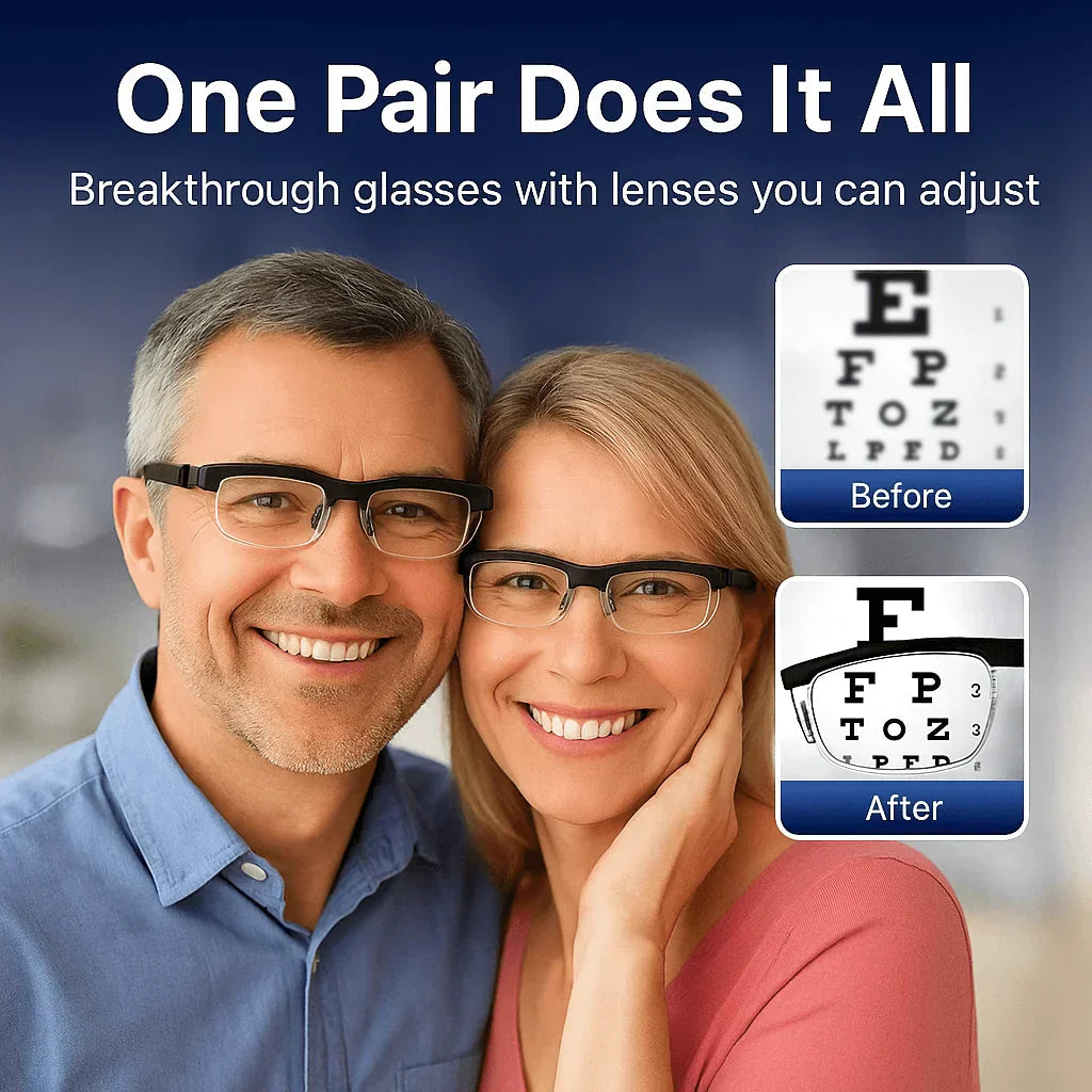 【ADJUSTABLE FOCUS GLASSES】See Every Moment Clearly With Juxek!