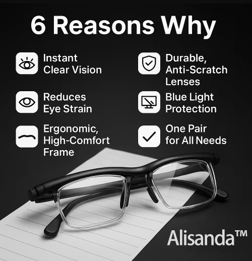 【ADJUSTABLE FOCUS GLASSES】See Every Moment Clearly With Juxek!