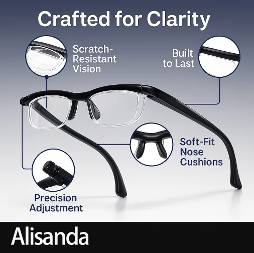【ADJUSTABLE FOCUS GLASSES】See Every Moment Clearly With Juxek!