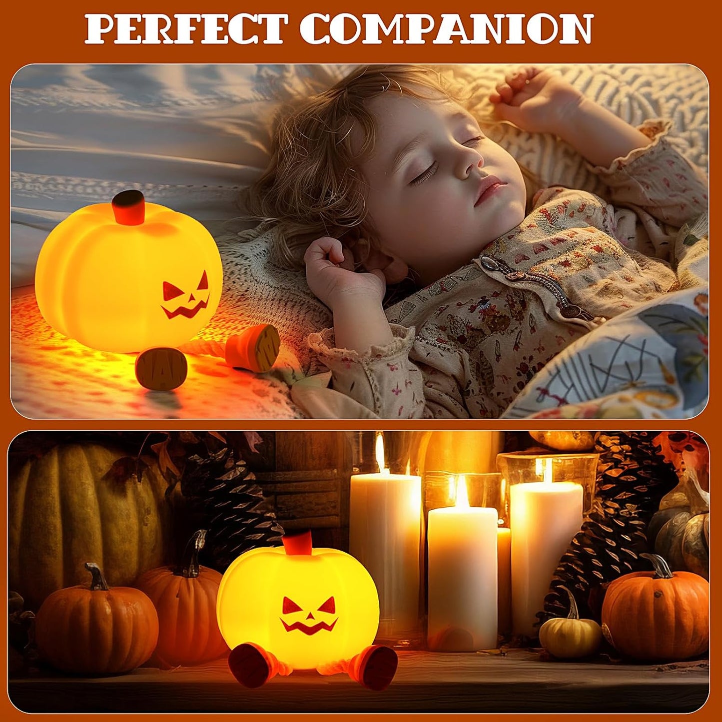🔥Final 3 Hours: 80% OFF - Mischievous Grinning Pumpkin Night Light🎃