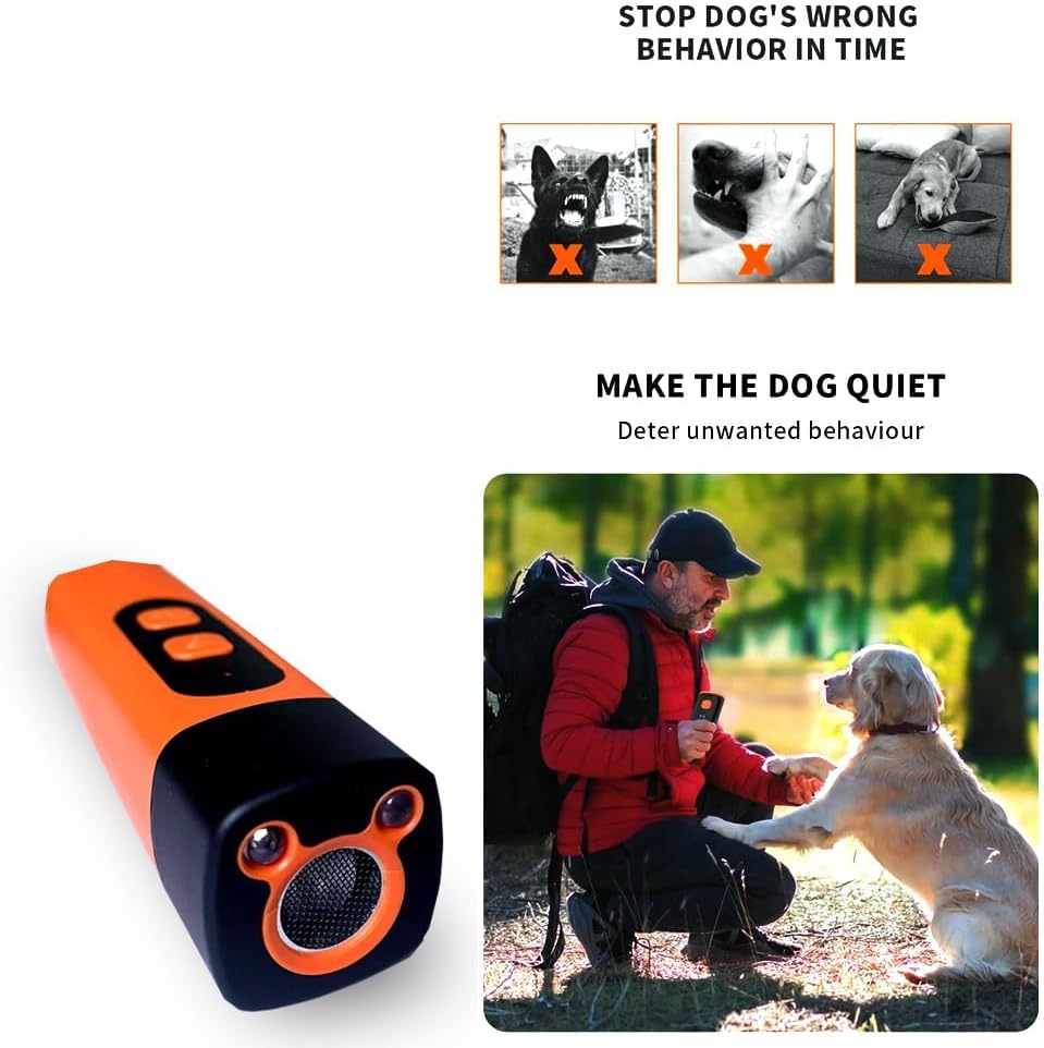 🐶 Ultrasonic Dog Bark Deterrent Device – Humane & Effective Dog Repeller
