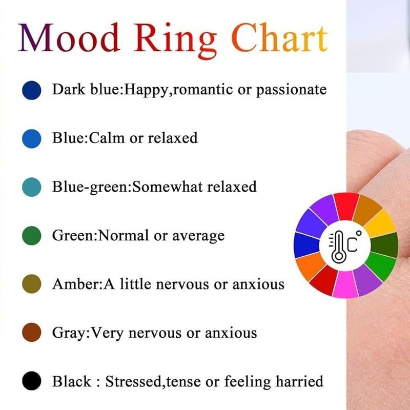 🔥Last Day 51% OFF 🎁Exquisite Color Change Mood Rings Moonstone for Women