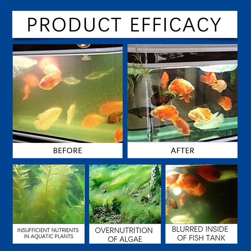 Pawzioo™ Fish Tank Water Powerful Cleaner – Sparkle, Safety, & Speed in One Bottle! 🐠