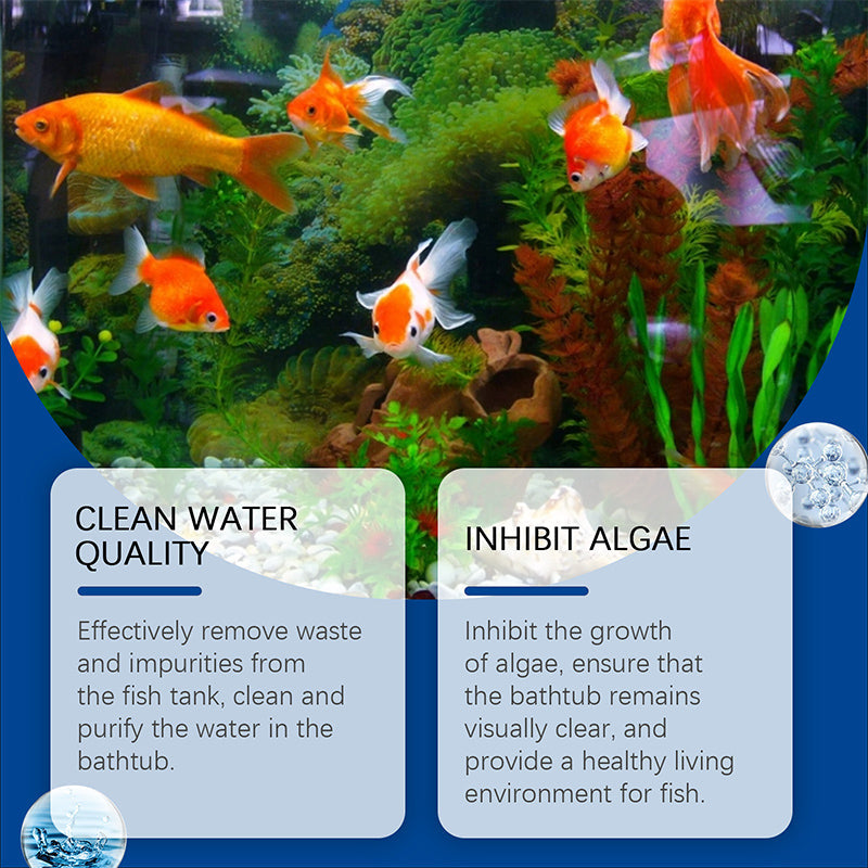 Pawzioo™ Fish Tank Water Powerful Cleaner – Sparkle, Safety, & Speed in One Bottle! 🐠