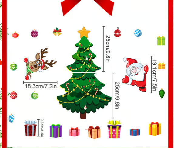 🎅 Christmas Themed Magnetic Sticker