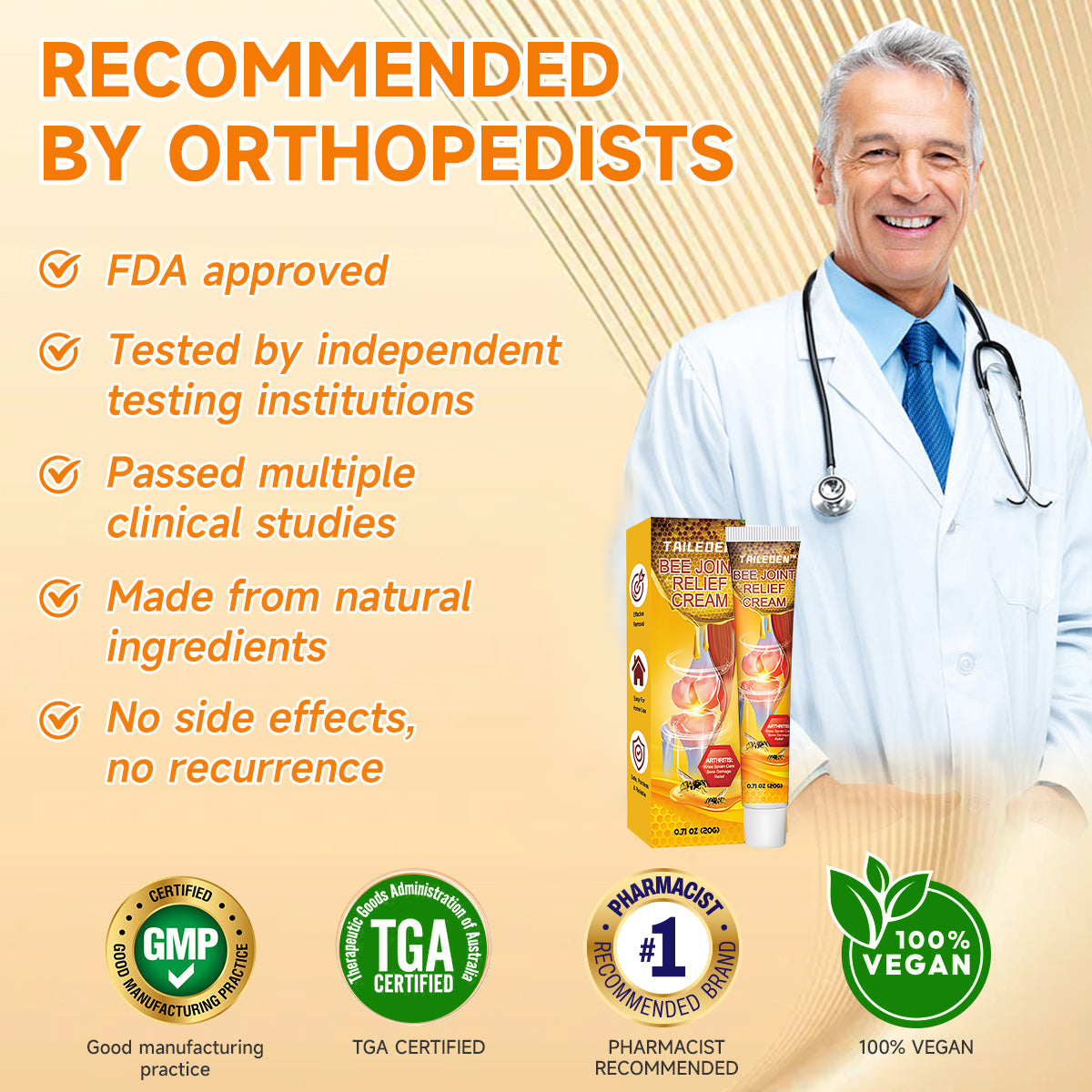 🐝TAILEDEN™ Bee Venom Joint Repair Gel👨‍⚕️Approved by the Australian Orthopedic Association (AOA)