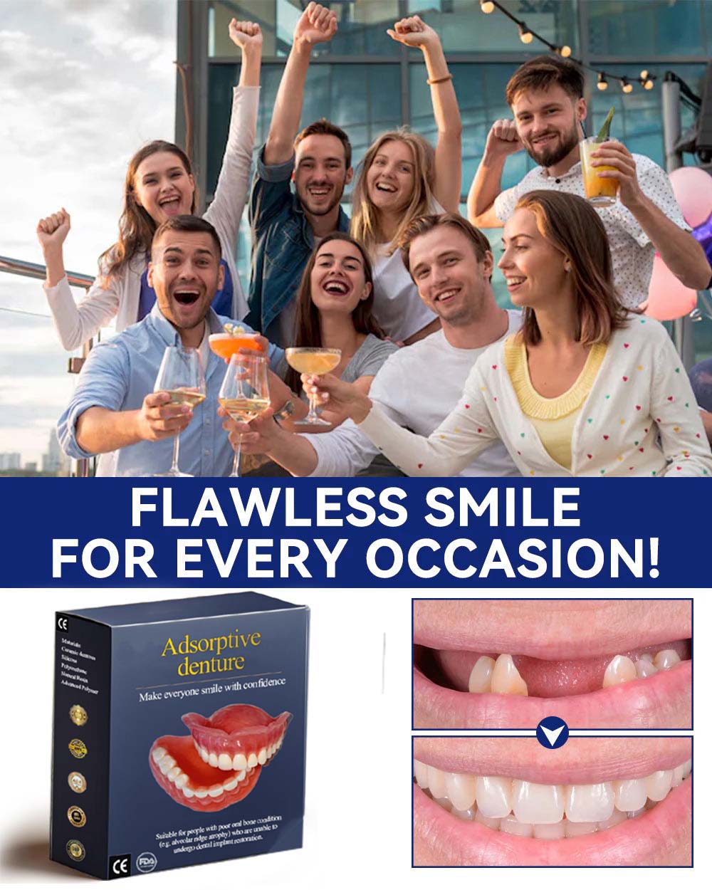 Official Store: QlAWI™Adsorptive denture(Limited time discountlast 30 minutes