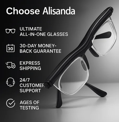 【ADJUSTABLE FOCUS GLASSES】See Every Moment Clearly With Juxek!