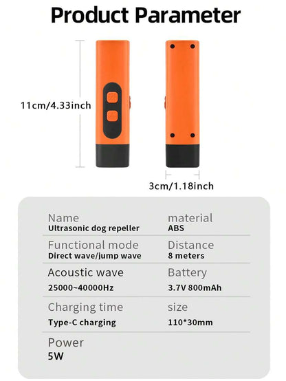 🐶 Ultrasonic Dog Bark Deterrent Device – Humane & Effective Dog Repeller