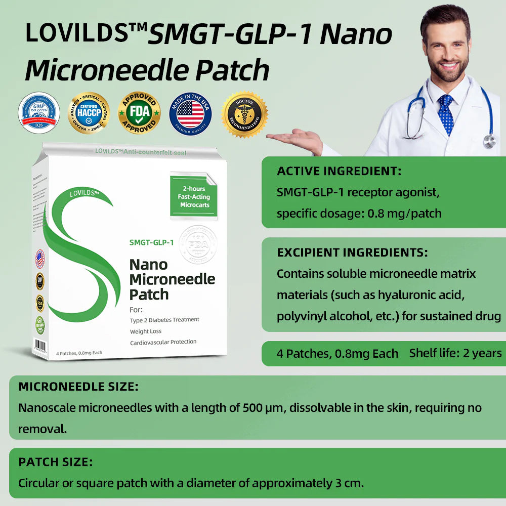 SMGT-GLP-1 Nano Microneedle lose weight Patch👩‍⚕️