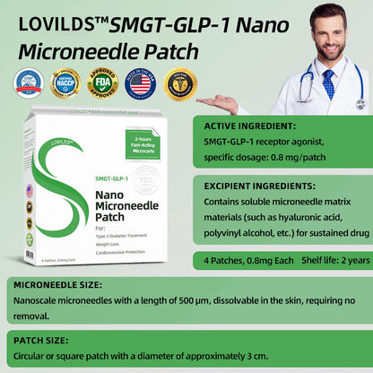 SMGT-GLP-1 Nano Microneedle lose weight Patch👩‍⚕️