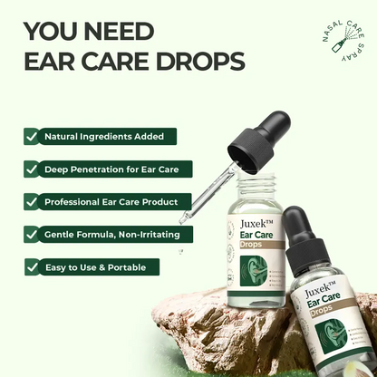 Juxek™ Ear Care Drops – Natural Plant Formula | Calm the Ringing, Clear the Discomfort
