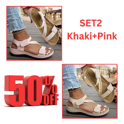 🔥 2025 Summer 🔥The Sandal Sensation Sweeping the US! Trendy Weave Straps + Adjustable Fit-Orthopedic Sandal Walking