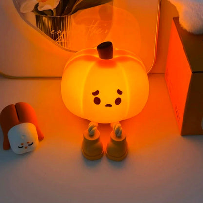 🔥Final 3 Hours: 80% OFF - Mischievous Grinning Pumpkin Night Light🎃