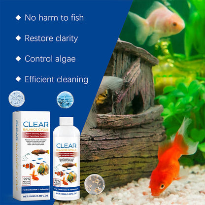 Pawzioo™ Fish Tank Water Powerful Cleaner – Sparkle, Safety, & Speed in One Bottle! 🐠