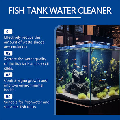 Pawzioo™ Fish Tank Water Powerful Cleaner – Sparkle, Safety, & Speed in One Bottle! 🐠