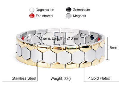 Magnetic Bracelets with Italian Charm: Trendy, Pain-Relieving, & Star-Loved Wellness